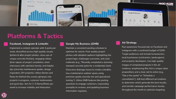 Roc-Kon Concrete: Platform strategy